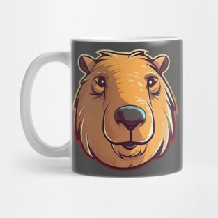 Capybara. Funny logo illustration Mug